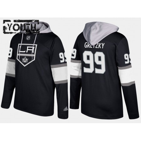 Lapsille NHL Los Angeles Kings Wayne Gretzky 99 N001 Pullover Hooded Sweatshirt